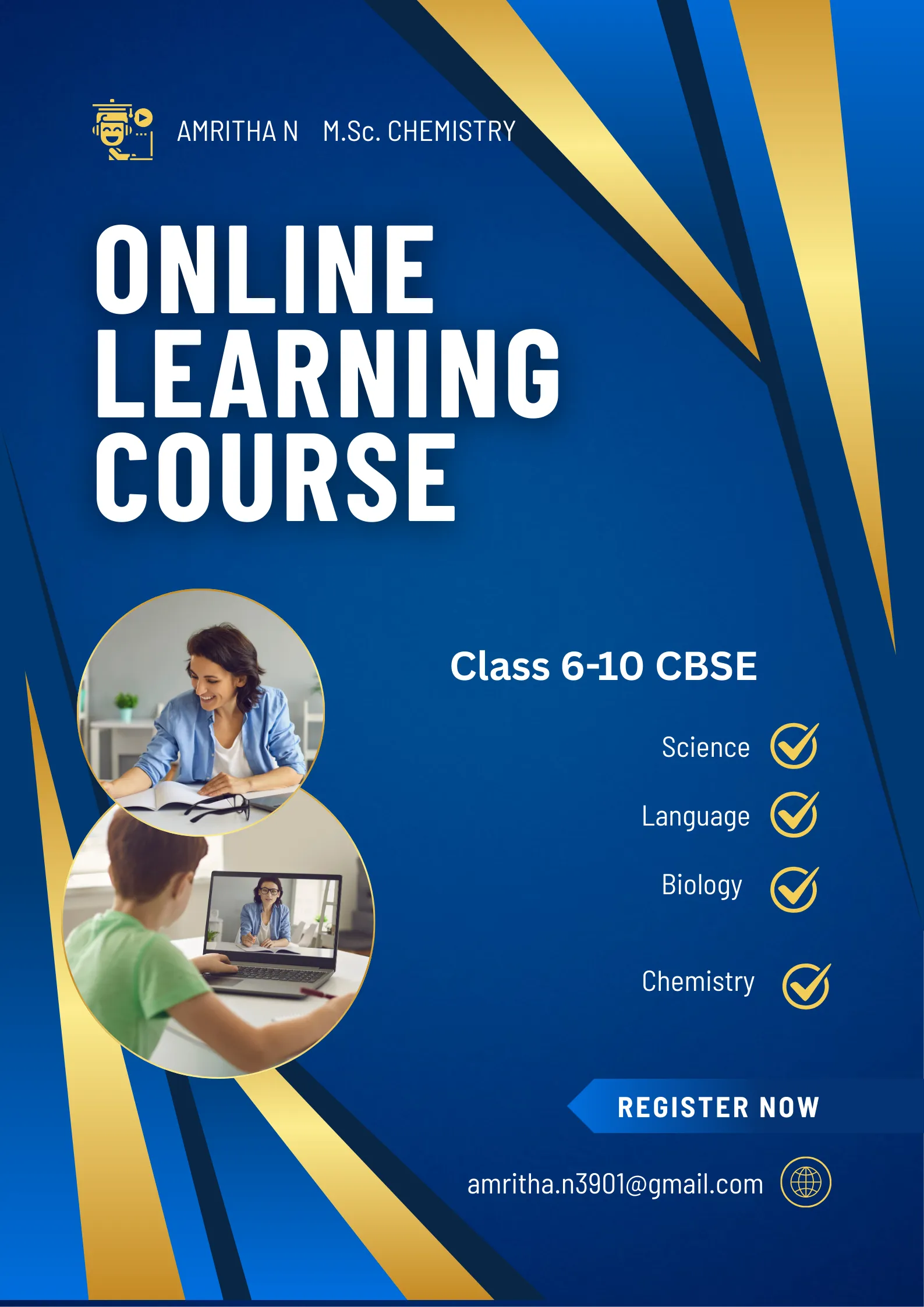 CBSE Science & Chemistry Coaching for Classes 6–12 by AMRITHA N